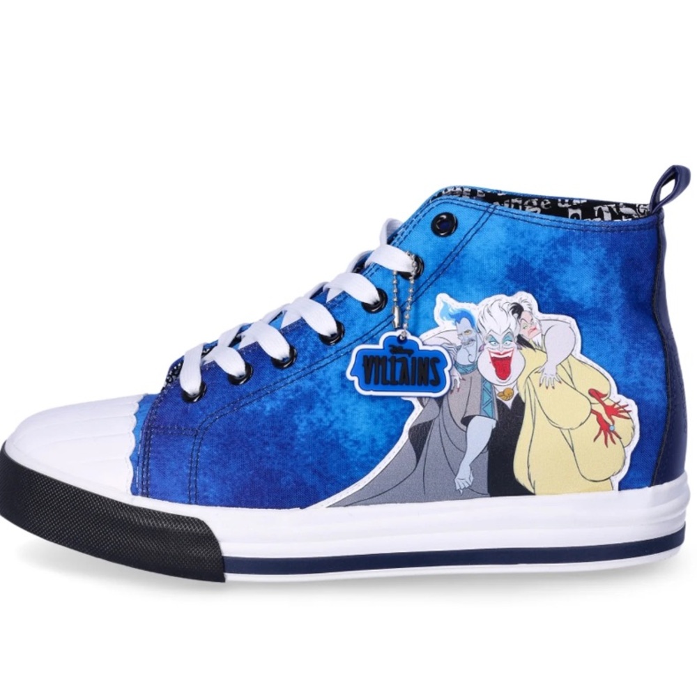 Disney Villains Blue Canvas Sneakers